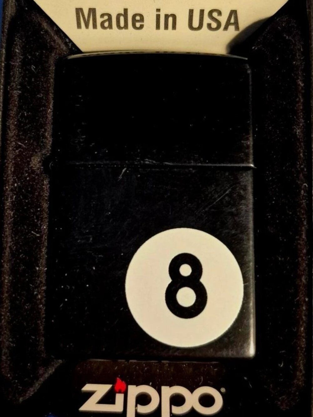 Retired Black 2011 8 Ball Pool Zippo Lighter